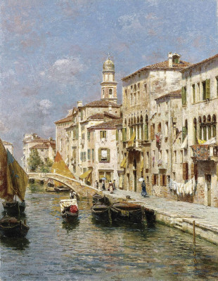₴ Репродукція міський пейзаж від 252 грн.: Канал в Венеции