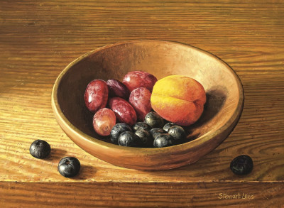 ₴ Репродукция натюрморт от 235 грн.: Мягкие фрукты в миске