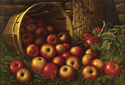 ₴ Репродукція натюрморт від 293 грн.: Кошик яблук
