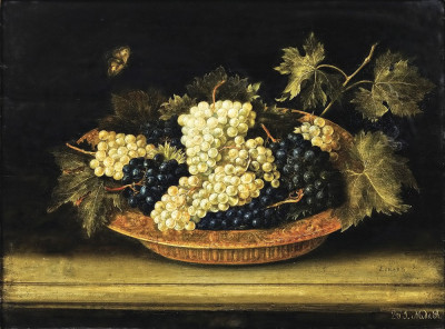 ₴ Репродукція натюрморт від 235 грн.: Блюдо з виноградом
