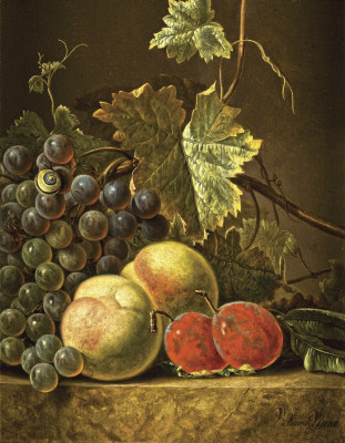 ₴ Репродукція натюрморт від 363 грн.: Натюрморт із фруктами