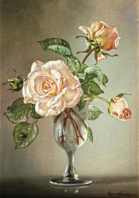 ₴ Репродукция натюрморт от 208 грн.: Розовые розы