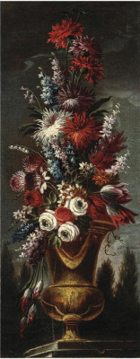 ₴ Репродукція натюрморт від 175 грн.: Натюрморт із вазою квітів