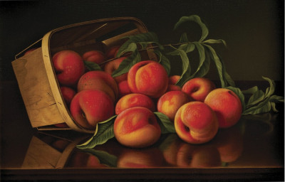 ₴ Репродукція натюрморт від 277 грн.: Персики у кошику