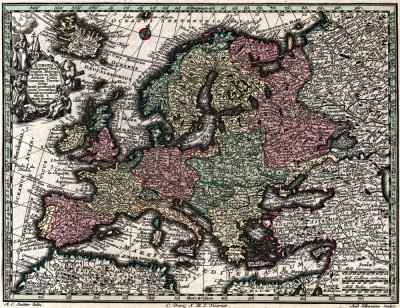 ₴ Стародавні карти з високою роздільною здатністю від 247 грн.: Карта Європи