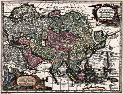 ₴ Стародавні карти високої роздільної здатності від 241 грн.: Карта Азії