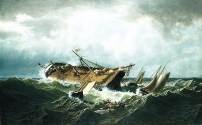 ⚓Репродукція морський пейзаж від 205 грн.: Корабельна аварія біля Нантакета