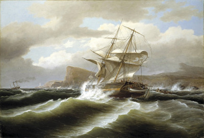 ⚓Репродукція морський краєвид від 370 грн.: Американський корабель в біді