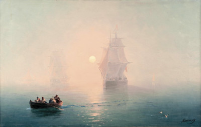 ⚓Картина морской пейзаж известного художника от 205 грн.: Туман на море