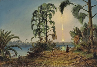 ₴ Репродукция пейзаж от 223 грн.: В поисках бегемотов на острове Замбезе