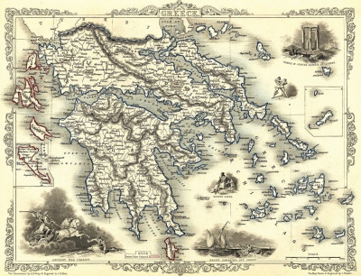 ₴ Стародавні карти високої роздільної здатності від 317 грн.: Греція