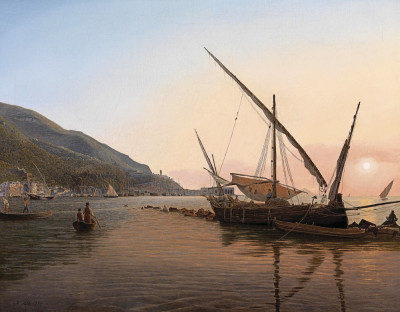 ⚓Репродукція морський пейзаж від 247 грн.: Сцена від Кастелламарі в Неаполітанській затоці
