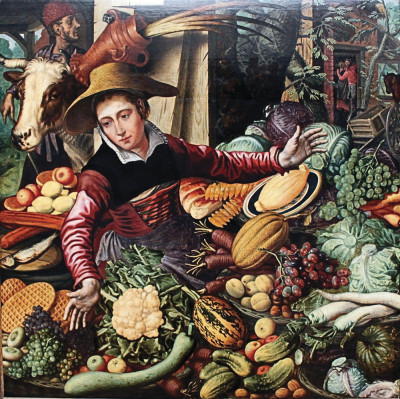 ₴ Репродукция бытовой жанр от 307 грн.: Продавец овощей