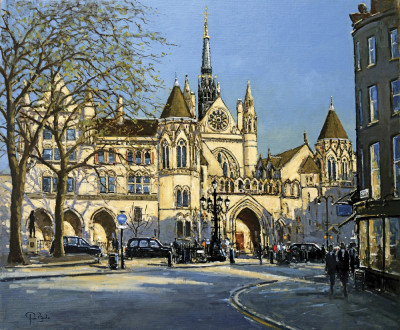 ₴ Картина міський краєвид художника від 259 грн.: Королівські суди, Лондон