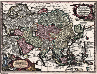 ₴ Стародавні карти високої роздільної здатності від 356 грн.: Азія