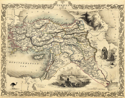 ₴ Стародавні карти високої роздільної здатності від 333 грн.: Туреччина в Азії