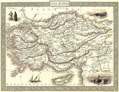 ₴ Древние карты высокого разрешения от 325 грн.: Малая Азия