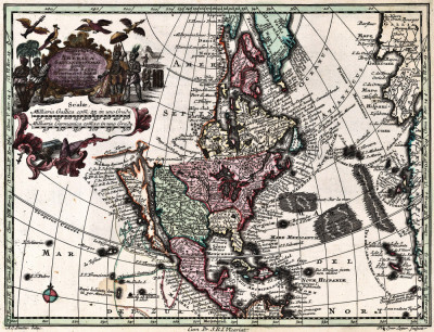 ₴ Стародавні карти високої роздільної здатності від 356 грн.: Північна Америка