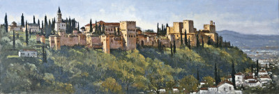 ₴ Репродукція міський пейзаж від 127 грн.: Альгамбра, Гранада, Іспанія