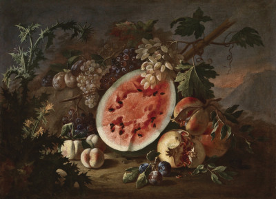 Репродукція натюрморт від 229 грн.: Натюрморт з фруктами та квітами