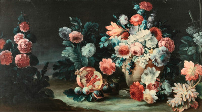 ₴ Купить натюрморт художника от 143 грн.: Цветы и фрукты в открытой части