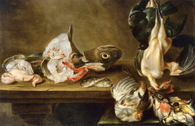 ₴ Картина натюрморт відомого художника від 133 грн.: Риба і дичина