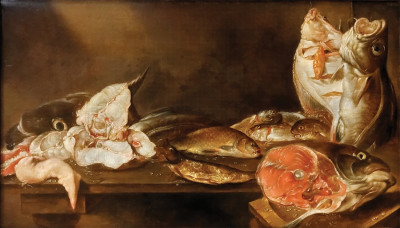 ₴ Картина натюрморт відомого художника від 147 грн.: Натюрморт з рибою