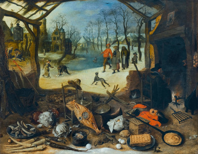 ₴ Картина бытовой жанр известного художника от 189 грн.: Аллегория зимы