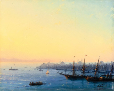 ₴ Купить картину море известного художника от 193 грн.: Закат над Константинополем