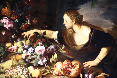 ₴ Репродукція натюрморт від 217 грн.: Жінка із фруктами