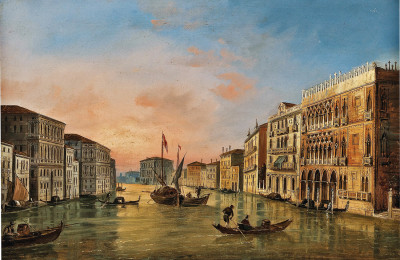 ₴ Картина городской пейзаж известного художника от 161 грн.: Венеция, Большой канал с Ка д'Оро