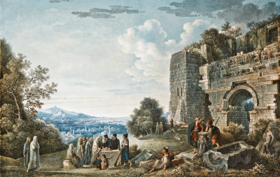 ₴ Репродукція краєвид від 205 грн.: Вид Ефесу з воротами гоніння в руїнах