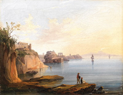 ⚓Репродукція морський краєвид від 279 грн.: Вид на Неаполь з Посилліпо