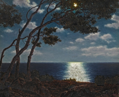₴ Купить картину море художника от 198 грн.: Лунный свет на воде