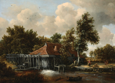 ₴ Картина пейзаж известного художника от 158 грн.: Водяная мельница