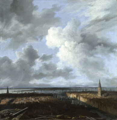 ₴ Репродукція краєвид від 313 грн.: Панорамний вид на Амстердам