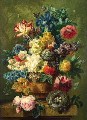 ₴ Репродукция натюрморт от 200 грн.: Цветы в вазе