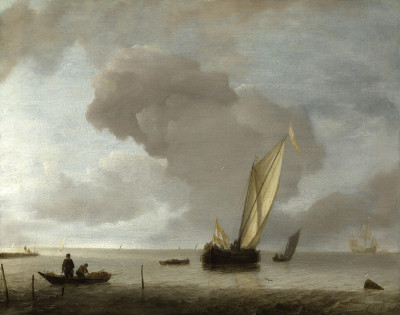 ⚓Репродукція морський пейзаж від 247 грн.: Невелике голландське судно у легкий бриз