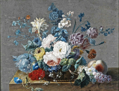 ₴ Репродукція натюрморт від 247 грн.: Квіти в кошику