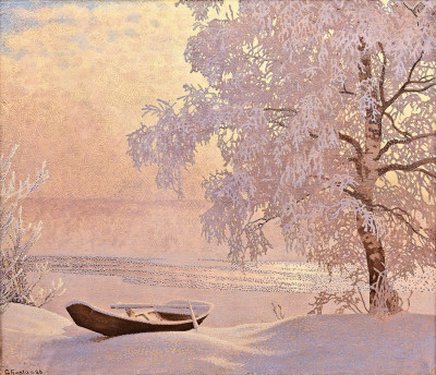 ₴ Картина пейзаж художника от 271 грн.: Зимовий краєвид