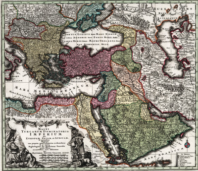 ₴ Стародавні карти високої роздільної здатності від 356 грн.: Турецький вплив у Європі, Азії та Африці