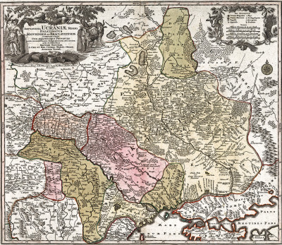 ₴ Стародавні карти високого дозволу від 356 грн.: Український край, Київ та Брацлавієнсум