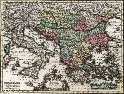 ₴ Стародавні карти високої роздільної здатності від 356 грн.: Карта Дунаю