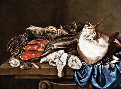 ₴ Репродукція натюрморт від 235 грн.: Риба на столі