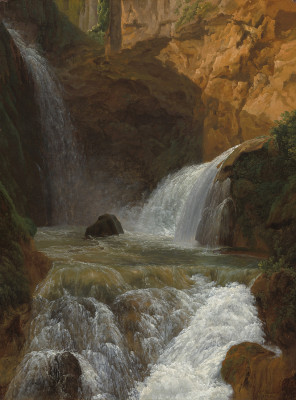₴ Репродукція краєвид від 254 грн.: Вид на водоспади у Тіволі