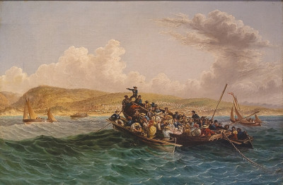 ⚓Репродукция морской пейзаж от 217 грн.: Высадка британских поселенцев в 1820 году в заливе Алгоа