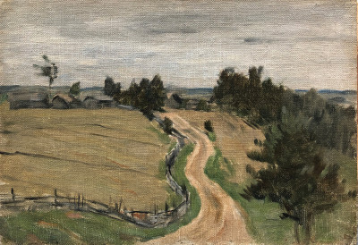₴ Картина пейзаж известного художника от 189 грн: Деревенская дорога