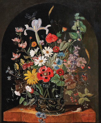₴ Репродукція натюрморт від 312 грн.: Букет квітів у вазі