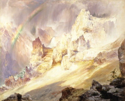 ₴ Репродукция пейзаж от 212 грн.: Радуга над Большим каньоном Йеллоустона