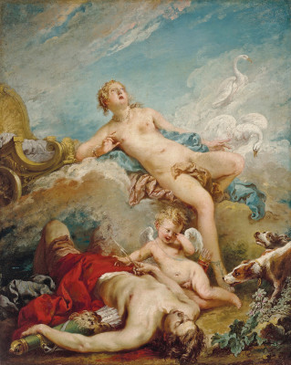 ₴ Репродукция бытовой жанр от 242 грн.: Венера обнаруживает мертвого Адониса